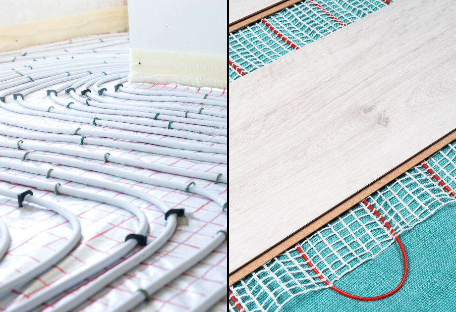 floor heating underlayment and materials